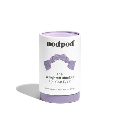 Nodpod Sleep Mask - The Weighted Blanket For Your Eyes, Calming Eyemask for Deep Sleep, Side-Sleeping Friendly, 100% Blackout, Patented Strap-Free Design